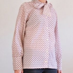 Secretary vintage blouse, mod style